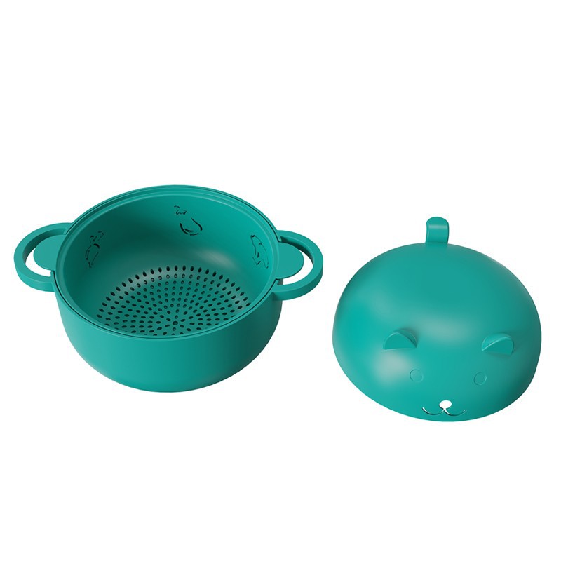 China Microwave Steamer Basket with Removable Strainer for Sale