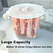 Μεγάλη χωρητικότητα μικροκυμάτων μπέικον από γυαλί